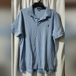 Ralph Lauren Men's Light Blue Polo Shirt